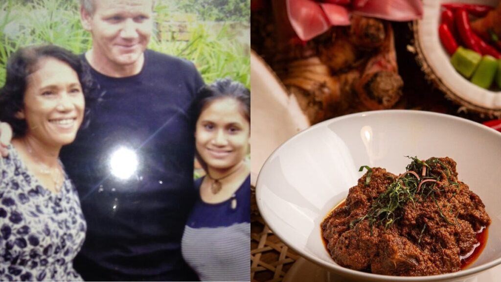 Gordon Ramsay with Aunty Aini